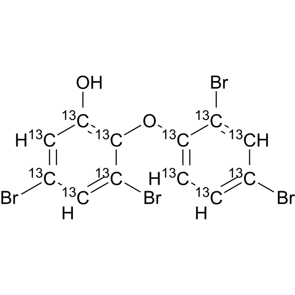 2,2′,4,4′-Tetrabromo-6-hydroxydiphenyl ether-13C12